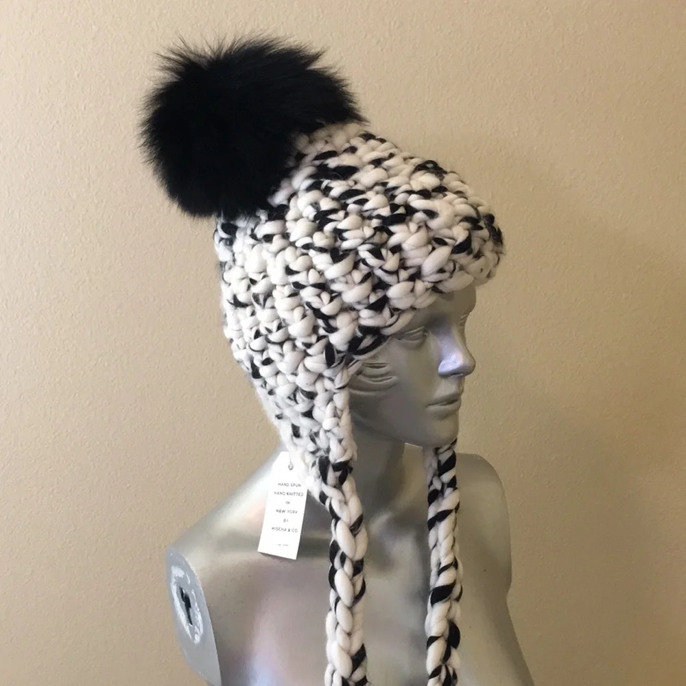 Mischa Lampert Nolita Hat White/Black Blend